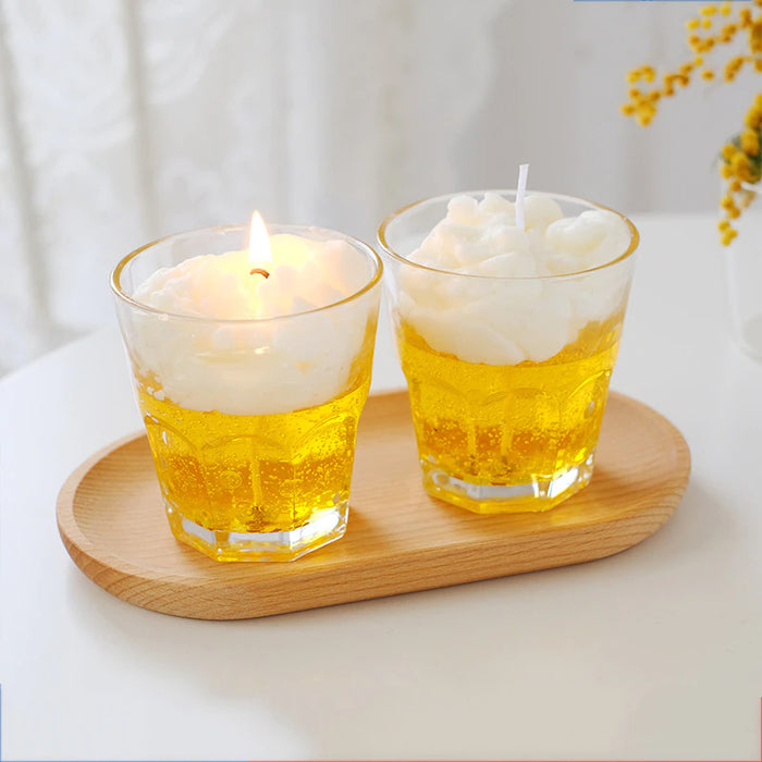 Creative Gel Wax Beer Candle Cup