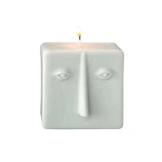 Abstract Human Face Scented Candle