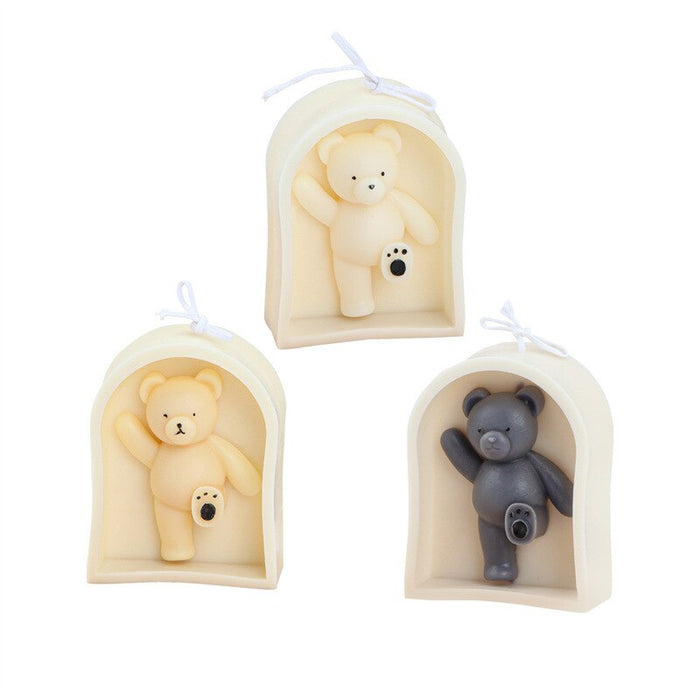 Photo Frame Bear Candle