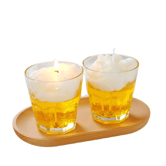 Creative Gel Wax Beer Candle Cup