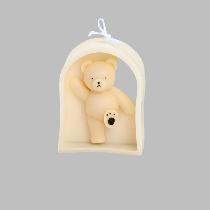 Photo Frame Bear Candle